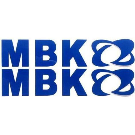 Autocollant Réfléchissant - MBK - Personnalisé - Noir - 2 Pièces - Décoration Moto (1/4)