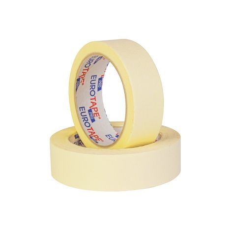 Cinta adhesiva de enmascarar amarilla EURO-TAPE PRO 48/50