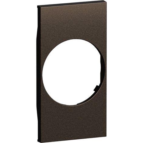 Cover bronze  2 moduli per torcia estraibile (k4380) e prese standard tedesco bticino living now - kb04