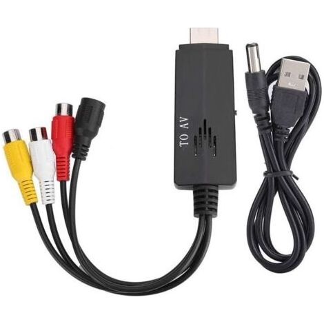 Convertisseur HDMI vers AV Convertisseur HDMI vers AV haute définition Câble court HDMI vers A V mâle vers femelle (1/5)