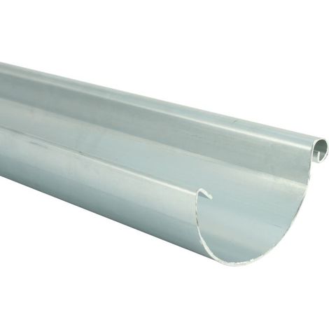 Marley Dachrinne NW 100 mm, 2 m, halbrund, titan-zink Halbrunde Dachrinnen verzinkt