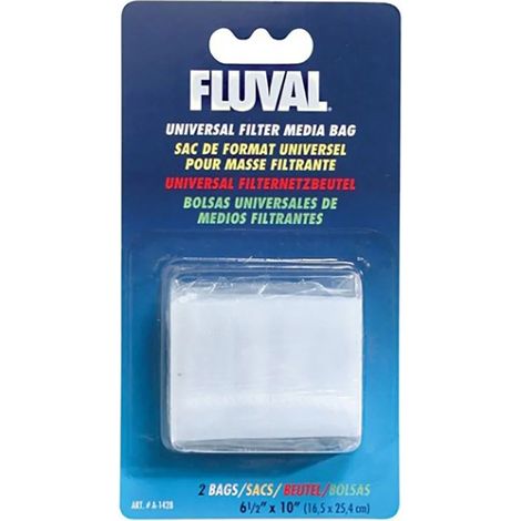 Filterbeutel Fluval Universal 2 Stück wiederverwendbar sicherer Verschluss