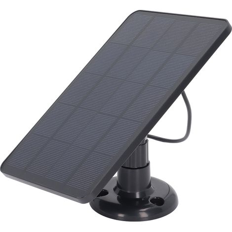Solarladepanel für Überwachungskameras, geringer Stromverbrauch, schwarz (1/5)