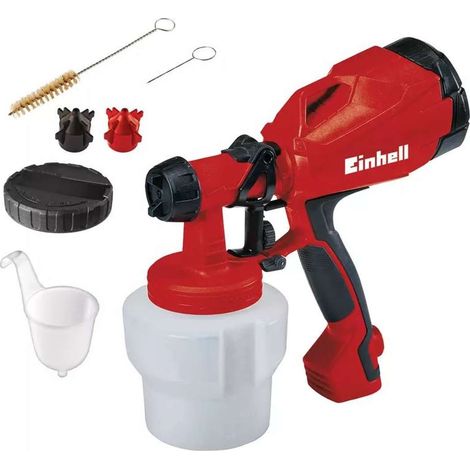 Einhell pistola a spruzzo compatta per vernici TC SY 500 P, da 500 W, 1000 ml, colore rosso (1/5)