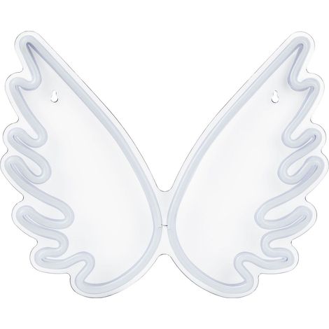 LED Neon Sign Angel Wings GABRIEL White (1/5)