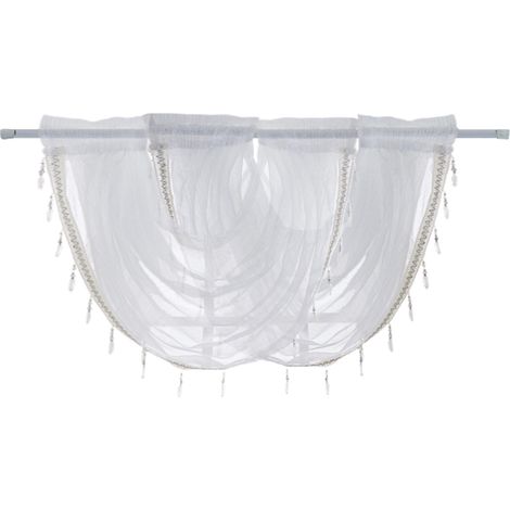 Rideaux courts en tulle pour cuisine, chambre et salon (1/4)