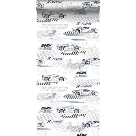 papier peint voitures de course noir et blanc - Sanders & Sanders (1/5)