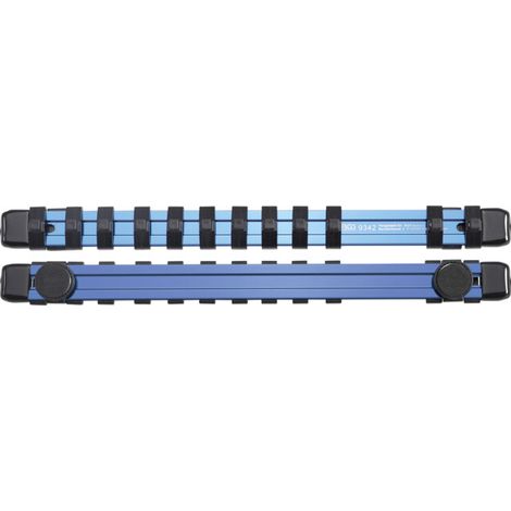 BGS Rail de support pour 12 douilles de clé à douille aimanté pour 6,3 mm (1/4")