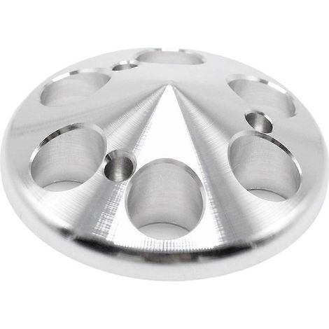 Kit de poulie de ventilateur d'alternateur en aluminium usiné avec turbine, compatible avec le moteur small block 327350383400383396427 (1/5)