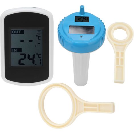 Thermomètre Solaire Flottant Sans Fil Étanche pour Piscine - Moniteur de Température de l'Eau (1/5)