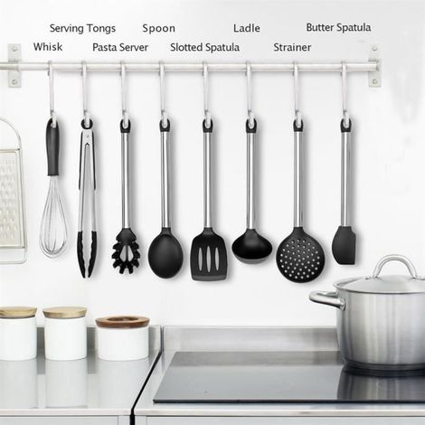 8pcs outils de cuisson résistants à la chaleur Premium Ustensiles de cuisine ensemble PAC3703603 (1/3)