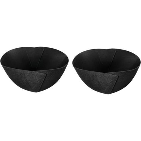 RichVibe Lot de 2 coussinets rechange pour paniers suspendus, en feutre noir (1/5)