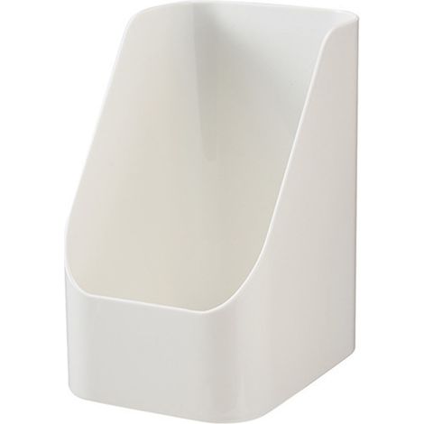 Porte-pinceaux de maquillage en plastique, rangement cosmétique de bureau pour vanity, soin visage, parfum, salle de bain, cuisine, plan de travail, blanc. (1/5)