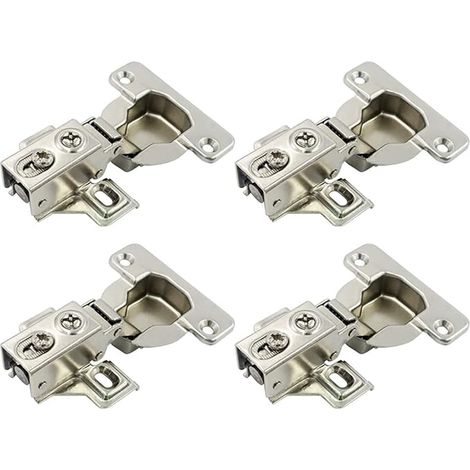 95 Degré Plein Recouvrement Mini Charnières 40mm Cadre Amortisseur Portes Lourds Épaisses Charnière Courte Porte Placard Meubles Cuisine Lot 4 (1/5)