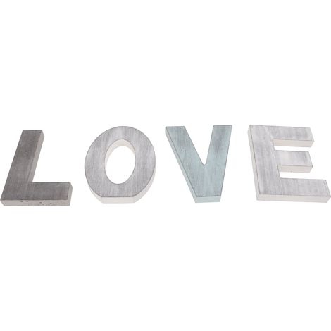 Décorations pour la Saint-Valentin, décorations de mariage, lettres en bois formant le mot LOVE, articles de décoration pour la maison, accessoires décoratifs (1/5)