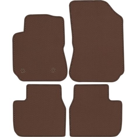 Citroën C4 Cactus (2014-2020). Tapis de sol dédiés - EVA Marron alvéolé (1/5)