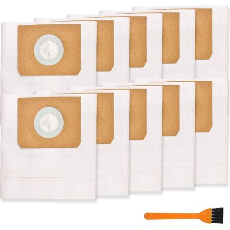 Kompatibel mit Kärcher WD1/MV1/WD1S Staubsaugerzubehör 2.863-297.0 Vlies-Staubbeutel (10er-Packung) (1/4)