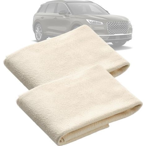 Natural chamois leather car cloths (40 x 30 cm) – Ultra-absorbent and lint-free drying cloth – Ideal for cars, windows, mirrors and glass surfaces (1/5)