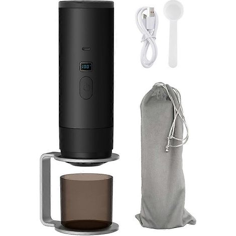 Tragbare Nano-Kaffeemaschine fürs Auto, geeignet für große und kleine Kaffeekapseln, Espressomaschine für Wanderungen und Camping (1/5)