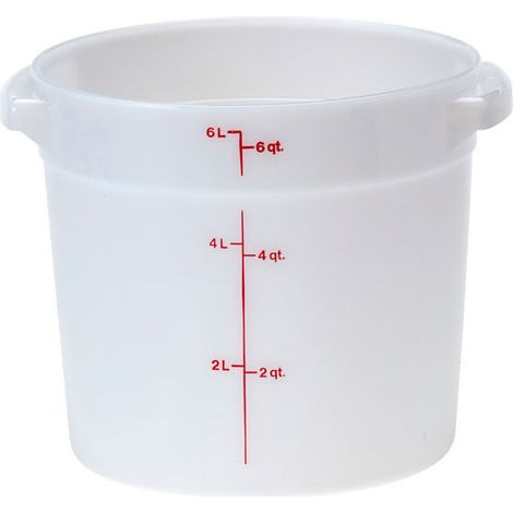 Boîte ronde - 25.2 x 25.2 cm - Blanc - Lot de 12 - Cambro