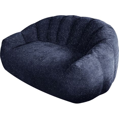 GagaCanapé pouf ours étoilé bleu (1/5)