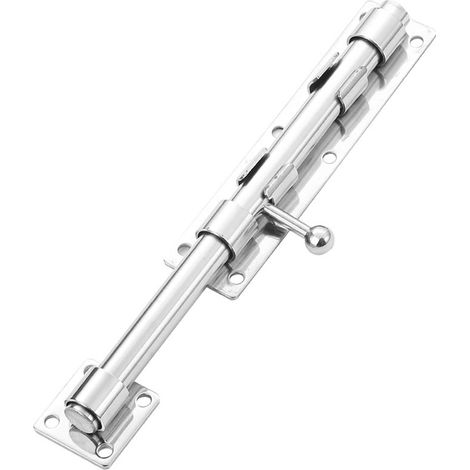 Verrou de porte d'entrée à pêne coulissant, verrou de porte à barillet, serrure avec (1/4)