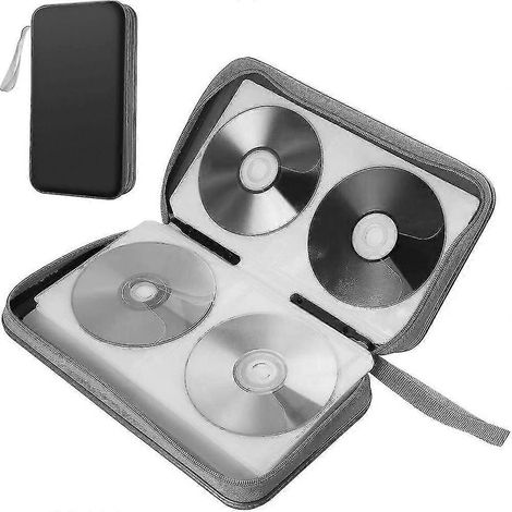 Brieftaschenhülle für 80 CDs/DVDs, ideal zur Aufbewahrung zu Hause, im Auto und auf Reisen. (1/5)