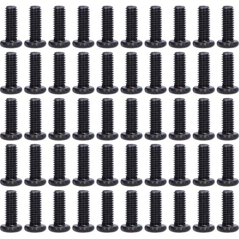 50pcs Vis tête pan DIN 7985 acier zingué M3x8 (1/5)