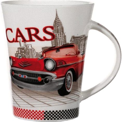 Tasse en porcelaine Voiture rouge