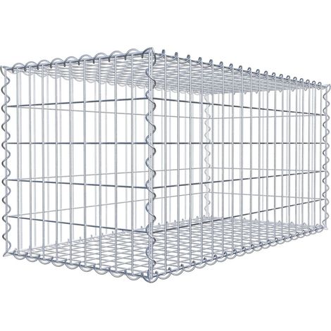 Gabiondeco - Gabion 100 cm x 50 cm x 50 cm (L x H x P). mailles 5 x 10 cm. Spirale - Made in Germany