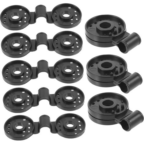 Clips en Plastique pour Ombrage 20 Pièces Pp Noir pour Serrage Montage Simple et Pratique, Lot de 20, Accessoires pour Structure de Jardin sous Filet (1/5)