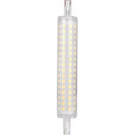 Ampoule LED R7S 118mm Double-Extrémité 10W, 2835 SMD 128 LED, 220V Blanc Naturel, Boîtier Aluminium (1/4)