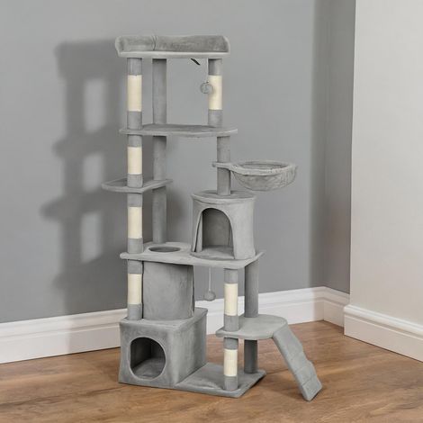 Arbre à chat gris foncé 60 x 40 x 170 cm (1/5)