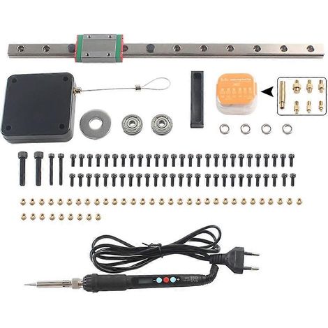 Kit de presse furtive pour insert chauffant, outil de presse à souder, fer à souder, kit d'écrous encastrés M2-M8 pour (1/5)