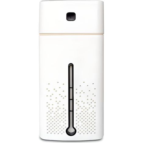 Ultraschall-Luftbefeuchter mit Aromatherapie und Fernbedienung, 7-farbige LED-Beleuchtung, 1000 ml, BPA-frei, Weiß (1/5)