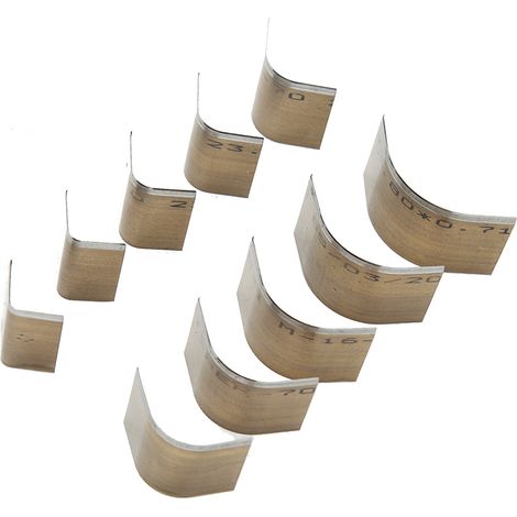 Jeu de 10 poinçons en acier haute carbone, formes variées, découpe cuir flexible, pour carton caoutchouc papier abrasif (1/5)