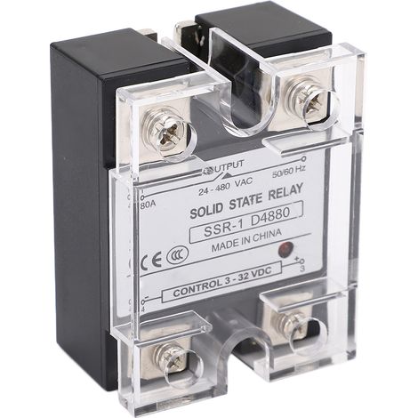80 A schnell schaltendes Halbleiterrelais, geringe Störungen, DC/AC-Wandler, 3–32 V DC-Steuerung, 24–480 V AC-Last (1/5)
