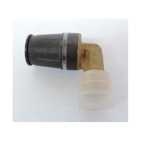 Coude 90° mâle pour tube plomberie multicouche Ø 20mm M15X21 (20 x R 1/2") bi-matière laiton / PPSU TECELOGO TECE 8710303