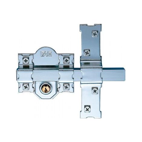 Chiavistello di sicurezza Fac 301-l/80 nichel Acciaio 50 mm 80 mm (1/2)