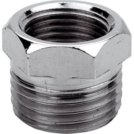 Riduzione esagonale ottone cromato Pollici: 1"1/4 x 1"1/2 (1/3)