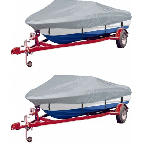 Bootspersenninge 2 Stk. Grau Länge 427-488 cm Breite 173 cm