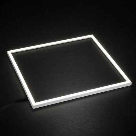 Dalle LED Cadre Lumineux 60x60 40W DALI - Blanc - Blanc Neutre - SILUMEN