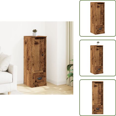 Highboard Altholz-Optik 36x35,5x103,5 cm Holzwerkstoff - Highboard - Highboards - Sideboard - Schrank (1/5)