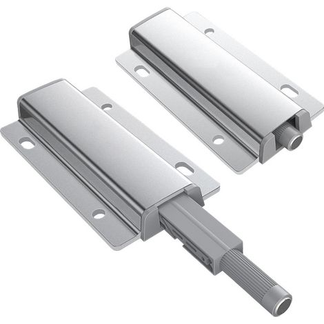 2 pezzi Push to Open Magnet Cassetto Push Pull Porta Ammortizzatore di Apertura per Sistema di Chiusura dell'Armadio Cassetto-Alluminio