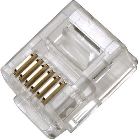 Connettore telefonico Rj12 6p6c Cavo piatto (100 pezzi)  K11050