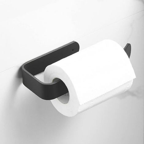 Porte-Papier Toilette - Sans Perçage - Adhésif Puissant - En Aluminium - Pour Carrelage Verre Bois - 1 Pièce (1/5)