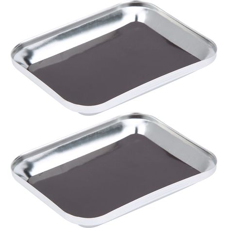 Plateau de Vis de Réparation pour Modèles RC, 105x85mm, Accessoire d'Outils de Maintenance Argenté (1/5)