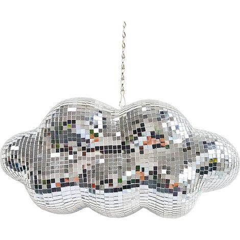 Boule Disco Nuage – Boule à facettes suspendue pour DJ, club, soirées et décoration esthétique (1/5)