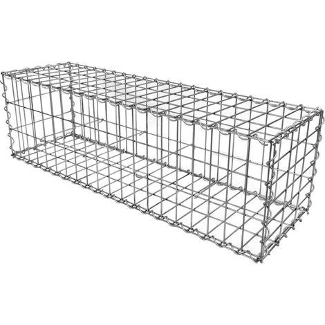 Gabion dimensions 100x30x30cm - Mur avec pierres - Mur de soutènement - Paroi Bordure de jardin - avec spirales et entretoises (1/5)