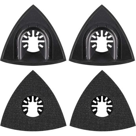 4Pcs Delta Patin de Ponage 80mm Multi-outil Accessoires pour Patin de Fixation, Lame à Multi Outil, Accessoires Outil Oscillant pour Worx Mikita Dewalt Power Tool, Worx Tool, Bosch Multi Outil (1/5)